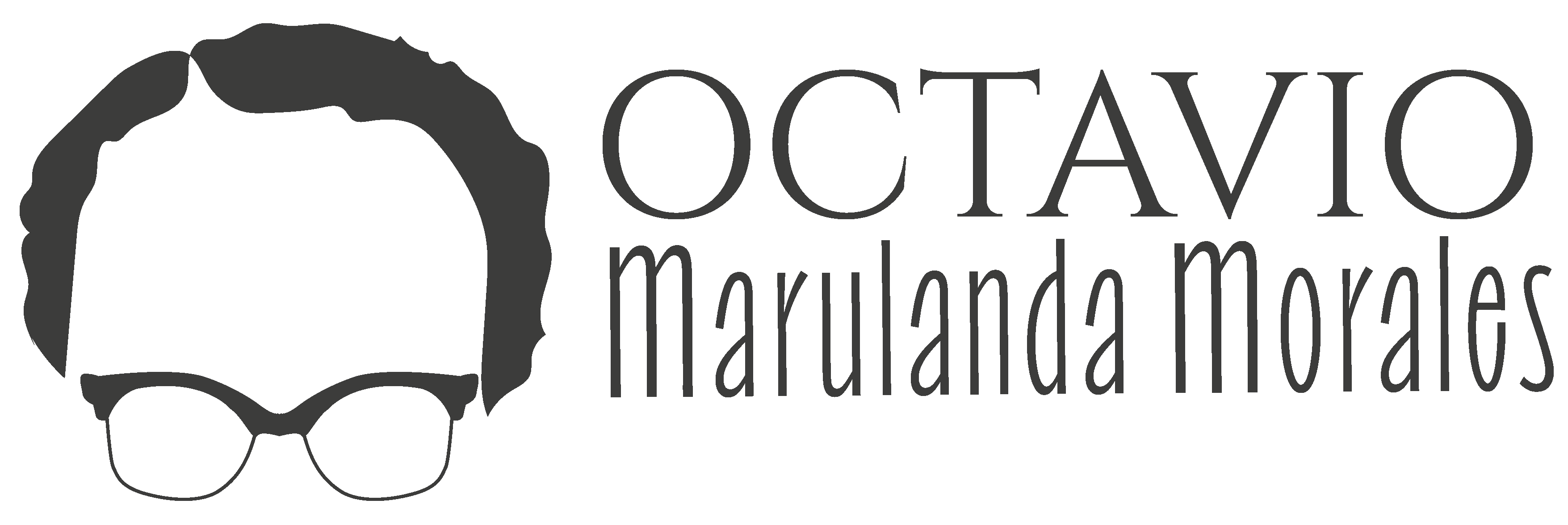 logo tipo de la silueta de Octavio Marulanda